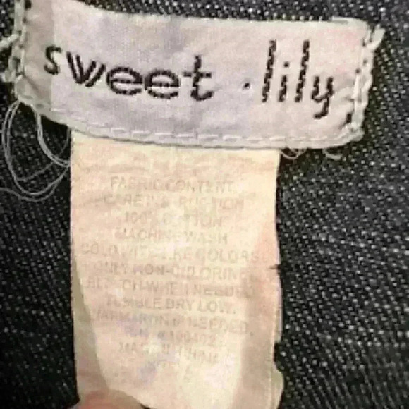 Sweet Lily Denim Jacket, Size M - Picture 5 of 5